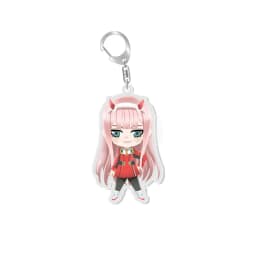 Japan Anime DARLING In The FRANXX Keychain 02 ZERO TWO Cosplay Cute Pendant Men Women Key Chain Car Bag Jewelry Accessories Gift
