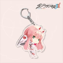 Japan Anime DARLING In The FRANXX Keychain 02 ZERO TWO Cosplay Cute Pendant Men Women Key Chain Car Bag Jewelry Accessories Gift