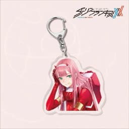 Japan Anime DARLING In The FRANXX Keychain 02 ZERO TWO Cosplay Cute Pendant Men Women Key Chain Car Bag Jewelry Accessories Gift