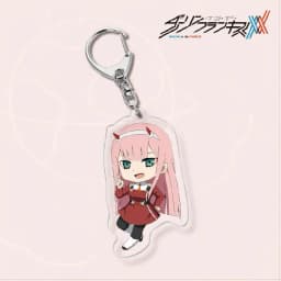 Japan Anime DARLING In The FRANXX Keychain 02 ZERO TWO Cosplay Cute Pendant Men Women Key Chain Car Bag Jewelry Accessories Gift