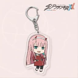 Japan Anime DARLING In The FRANXX Keychain 02 ZERO TWO Cosplay Cute Pendant Men Women Key Chain Car Bag Jewelry Accessories Gift