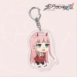 Japan Anime DARLING In The FRANXX Keychain 02 ZERO TWO Cosplay Cute Pendant Men Women Key Chain Car Bag Jewelry Accessories Gift