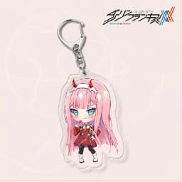 Japan Anime DARLING In The FRANXX Keychain 02 ZERO TWO Cosplay Cute Pendant Men Women Key Chain Car Bag Jewelry Accessories Gift