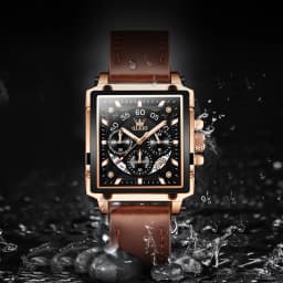 OLEVS 9919 Top Brand Male Watches Square Quartz Watch for Men Waterproof Leather Strap Sport Clock Male Relogio Masculino