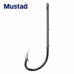 Mustad 92647 Long Handle Casting Fishing Hooks Double Backstab Worm Barbed Live Bait Hooks Pesca Fish Accessories