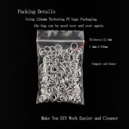 100-200pcs/Lot 4 5 6 8 10 12mm Open Jump Rings Double Loops Split Rings Connectors For Jewelry Making Accessories DIY Necklace