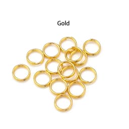 100-200pcs/Lot 4 5 6 8 10 12mm Open Jump Rings Double Loops Split Rings Connectors For Jewelry Making Accessories DIY Necklace