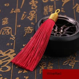 5Pcs/lot 8cm GoldenCap Tassel Silk Fringe Mini Tassel Bangs Flower Tassel For DIY Jewelry Earrings Accessories Home Decoration