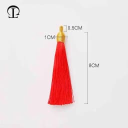 5Pcs/lot 8cm GoldenCap Tassel Silk Fringe Mini Tassel Bangs Flower Tassel For DIY Jewelry Earrings Accessories Home Decoration