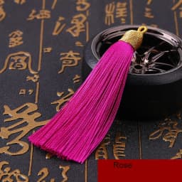 5Pcs/lot 8cm GoldenCap Tassel Silk Fringe Mini Tassel Bangs Flower Tassel For DIY Jewelry Earrings Accessories Home Decoration
