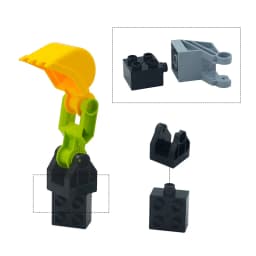 Big Building Blocks Traffic Mechanical Construction Accessories Compatible Large Brick Children Kid Science Educational Toy Gift