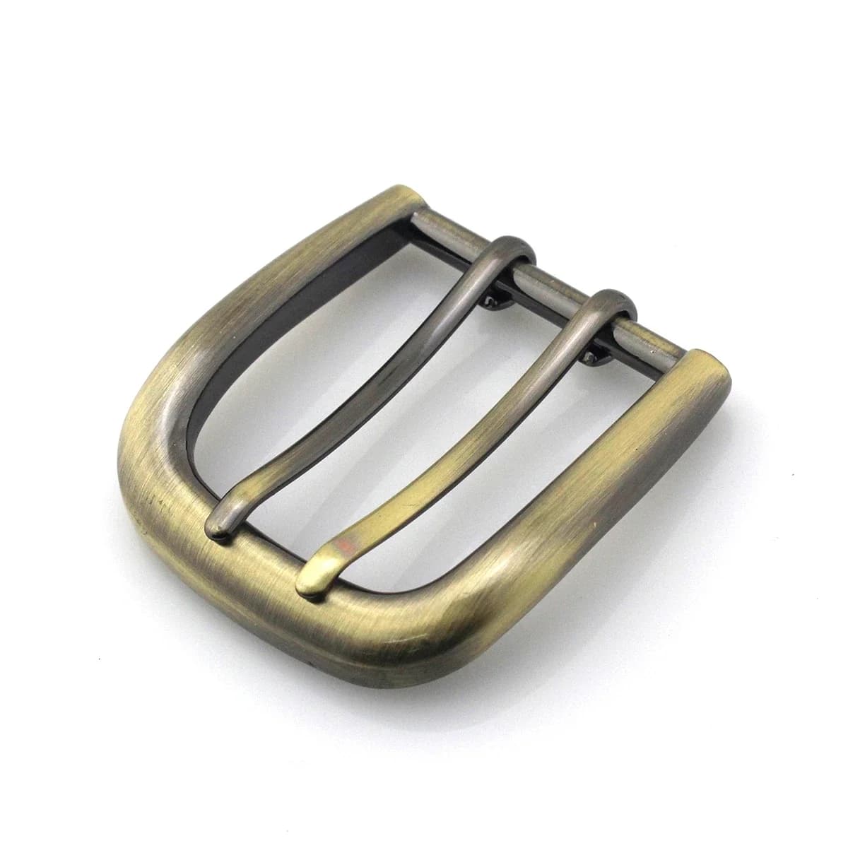 1piece 40mm Metal Belt Buckles Double Pin Buckle Brushed Matte End Bar High Quality Fit for 37mm-39mm Leather Belt Craft Parts