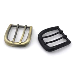 1piece 40mm Metal Belt Buckles Double Pin Buckle Brushed Matte End Bar High Quality Fit for 37mm-39mm Leather Belt Craft Parts