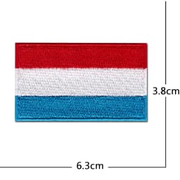 National Flag Computer Embroidery Patches Clothes Sticker Ironing Sew Applique Montenegro Northern Ireland Norway Poland Moldova