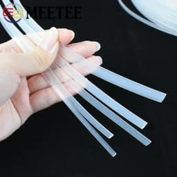 5Meters Meetee Clear Plastic Corset Ribbon Webbing Boning Bra Side Tape Wedding Dress Support Sewing Clothing DIY Accessories