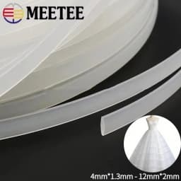 5Meters Meetee Clear Plastic Corset Ribbon Webbing Boning Bra Side Tape Wedding Dress Support Sewing Clothing DIY Accessories