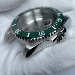 40mm Cases Men's Watch Ceramic Bezel Sapphire Glass Fit NH35 NH36 ETA 2824 Miyota 8215 Movement 28.5mm Dial Submariner Parts