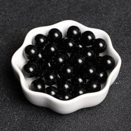 4A Natural Black Obsidian Crystal Single Bead DIY Beads Jewelry Making