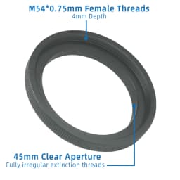 EYSDON M48 Male to M54 Female Threads T-Ring Adapter M48*0.75mm Transform to M54*0.75mm Telescope Threads Converter Conversion