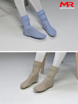 1/6 Scale Short Sports Stripe Socks with Heel Model Soldier Clothes Accessories Fit 12'' Male Female Action Figure Body Dolls