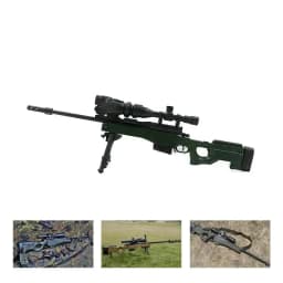 1/6 Painted Assemble Gun SVD Sniper Rifle AWM TAC-50 PSG-1 DSR-1 MK14 Assault Rifle Soldier Arms Military Model Toys