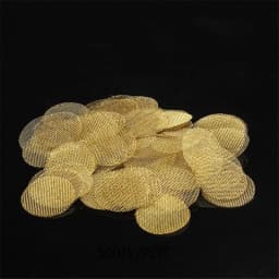 100pcs 16/20mm Thickened Multifunctional Hookah Water Pipe Brass Copper/Stainless Steel Tobacco Metal Filters Pipe Screen Gauze