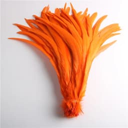50pcs Natural Chick Tail Feathers 25-40cm / 10-16inch Clothing Decoration Stage Performance Rooster Tail Feathers Plume