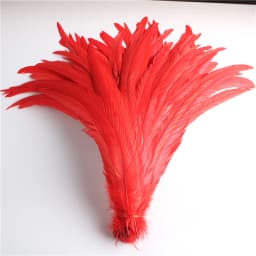 50pcs Natural Chick Tail Feathers 25-40cm / 10-16inch Clothing Decoration Stage Performance Rooster Tail Feathers Plume