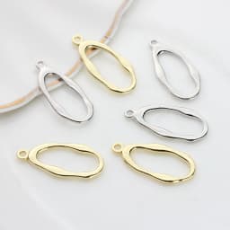 Zinc Alloy Geometric Rectangle Oval Charms Connector 6pcs/lot For DIY Fashion Earrings Jewelry Accessories