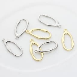 Zinc Alloy Geometric Rectangle Oval Charms Connector 6pcs/lot For DIY Fashion Earrings Jewelry Accessories
