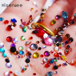 2MM/3MM/4MM/5MM/6MM Mixed Size Resin Material Round Flatback Rhinestone For Nail Art DIY Decor Strass Stone 1000pcs