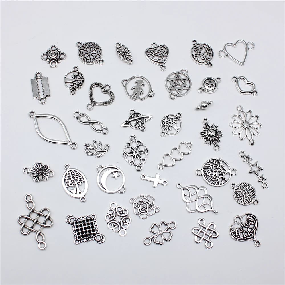 20pcs Earring Making Charms Findings Geometric Connector Charms For Earring Making Bracelet Making