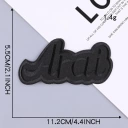 Self Adhesive Small Black Embroidery Patches for Clothing Jeans Iron on Clothes Sticker OK Sport Letter Applique DIY Hole Repair