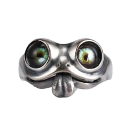 Retro Gothic Men Ladys Rings Clown Playing Cards Hip Hop Rock Ring Titanium Steel Alloy Ancient SilverColor Hip Hop Rock Jewelry