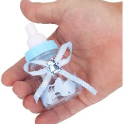 12pcs Feeder Style Candy Bottle for Baby Shower Favors Fillable Mini Bottle Candy Gift for Boy Girl Newborn Baptism Birthday