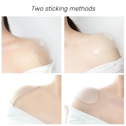 1Pair Naturally Soft Silicone Anti Slip Shoulder Pads Invisible Shoulder Enhancer Push-Up Cushions Reusable Self-Adhesive Unisex