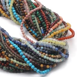 2 3 4mm Natural Stone Tiny Beads Lapis Lazuli Howlite Tiger Eye Malachite Aventurine Stone Beads For Waist Beads Chain Making