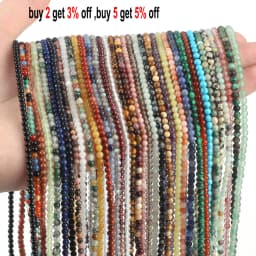 2 3 4mm Natural Stone Tiny Beads Lapis Lazuli Howlite Tiger Eye Malachite Aventurine Stone Beads For Waist Beads Chain Making
