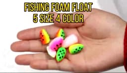WIFREO 20PCS Fishing Foam Float Bobber Buoys Bullet Oval Floats  for Fly Fishing Pompano Bottom Rigs Saltwater Fishing Accessory