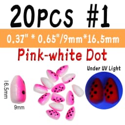 WIFREO 20PCS Fishing Foam Float Bobber Buoys Bullet Oval Floats  for Fly Fishing Pompano Bottom Rigs Saltwater Fishing Accessory