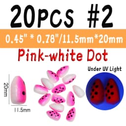 WIFREO 20PCS Fishing Foam Float Bobber Buoys Bullet Oval Floats  for Fly Fishing Pompano Bottom Rigs Saltwater Fishing Accessory