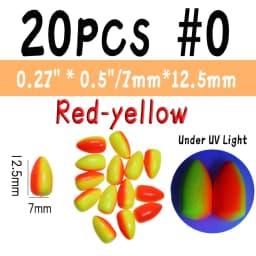 WIFREO 20PCS Fishing Foam Float Bobber Buoys Bullet Oval Floats  for Fly Fishing Pompano Bottom Rigs Saltwater Fishing Accessory