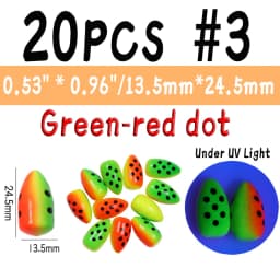 WIFREO 20PCS Fishing Foam Float Bobber Buoys Bullet Oval Floats  for Fly Fishing Pompano Bottom Rigs Saltwater Fishing Accessory