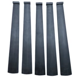 5pcs High Quality Violin Fingerboard Fretboard With Nut Ebony Wood 4/4 3/4 1/2