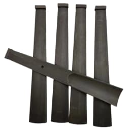 5pcs High Quality Violin Fingerboard Fretboard With Nut Ebony Wood 4/4 3/4 1/2
