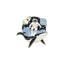 Astronaut Enamel Pins Cartoon Universe Adventure Space Brooches Backpacks Clothes Lapel Bag Pin Badge Jewelry Gift for Friends