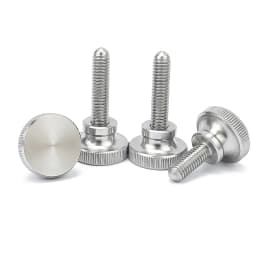 1/5x M2 M2.5 M3 M4 M5 M6 M8 M10 304 Stainless Steel A2-70 Knurled Tall Head Thumb Screw Plain Type Metric Manual Adjustment Bolt