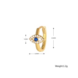 1PC Stainless Steel Ear Cartilage Piercing Hoop Earrings for Women Small Huggie Evil Eye Earings Party Punk Jewelry Accessory