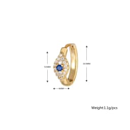 1PC Stainless Steel Ear Cartilage Piercing Hoop Earrings for Women Small Huggie Evil Eye Earings Party Punk Jewelry Accessory