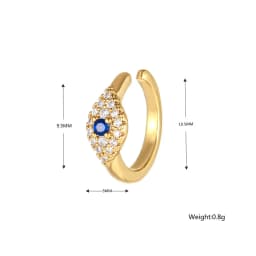 1PC Stainless Steel Ear Cartilage Piercing Hoop Earrings for Women Small Huggie Evil Eye Earings Party Punk Jewelry Accessory
